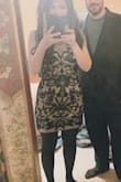 This dress fit like a glove! The back was low so need to go without or wear petals, possibly a low back bra depending on your body type. - Christine R.
