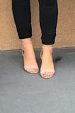 You can wear these all day without your feet hurting... the heel is shorter but just enough to dress up a simple outfit. - Natalie B.