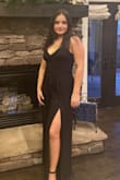 My daughter wore this for her "Snowcoming" last weekend. The fabric is soft and luxurious, the outfit looked amazing on her. All we had to do was have it hemmed. Could easily be dressed up or down depending on shoes and jewelry for any occasion! Lulus never fails us <3 - Miranda H.