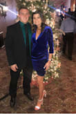 I ordered a medium for length. I was worried about how low it was. I wore a regular bra and taped the sides to keep things tucked in. I wore it for my husband's work party and got compliments all night. The blue color is more fabulous in person. - Mallory W.