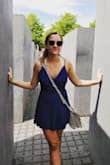 I love this romper! It is very versatile as it can be worn to dressy or casual settings. It has adjustable straps and built in shorts that make it very comfortable. The only complaint that I have is that it is very short and I was nervous about it revealing too much even with the built in shorts. - Tori D.