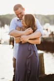 I bought this dress in the blue for our springtime engagement photos and loved it so much I bought it in a lavender print for a wedding that summer! Fit perfectly, EXCELLENT quality, color beautiful, and with the wrap style sizing has a little wiggle room. Being 4'11" it was more of a high-low maxi length with the skirt. No alterations done. I would recommend over and over again! I bought the Harper Nude Suede Ankle Strap Heels (also from Lulus) to wear with the dress since I am a total spazz in heels and knew we'd be running around taking lots of pics. - Nadia M.