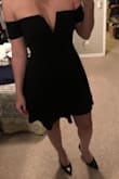 This dress was super cute and very comfortable. It wasn't as short as it seems in photos and the arm bands did a nice job of keeping the dress up after a few skips through my living room. I would have kept but decided to go with another style that had a bit more detail. - Taylor S.