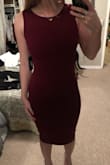This dress is going to be a new holiday party staple for me! It fit like a glove and the thick fabric is stretchy and forgiving. The under wire at the back of the dress really holds everything together and the dress was fitting enough that I didn't feel the need to wear a bra (although I might suggest wearing pasties if it's cold out and you prefer to be a bit more modest). - Taylor S.