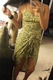 This dress is way more comfortable than it looks. It's not silk so it actually stretches but hugs in all the right places. I love it and can't wait to wear it on vacation! - Vanessa D.