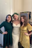 I really do love this dress and enjoyed wearing it to my friend's wedding! Since I love to dance, I had to pin it closed at the bottom. I also pinned it at the top so that my bra wouldn't show. Other than that, it was so pretty and I got compliments on it throughout the entire event. - Shelby B.