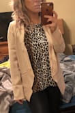 I was having second thoughts about this blazer until it arrived. I don't need business casual outfits for work as I'm in the service industry.
Then I got the blazer. It's adorable! It would be very cute for the office but is so versatile and I plan on wearing it often. - Jen L.