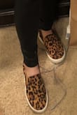 Love these! I love that they can be dressed up or down. I wore them with faux leather leggings today but they would look cute with jeans too. - Jen L.