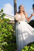 I was looking for a non traditional dress for a wedding on the beach.  Something pretty and age appropriate since I'm 62. I was more than happy when I saw it out of the bag.  As everyone else stated, the dress is beyond gorgeous.  It was perfect for my beach wedding and the movement is very pretty. The only thing I had to do was get it hemmed.  You will not go wrong if you decide on this dress. Best of all, my husband loved it as well. - Doris H.