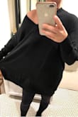 This sweater is nice and soft. Although, it's so huge that it's a joke. I love oversized stuff but I can't even make this work, not even as a dress. - Jillian C.