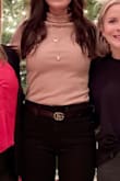 Such a great bodysuit. Material is thick and a good quality. I usually buy a small but got a medium. Could have fit the small because the medium had a little room, but I liked the fit. Liked it so much I got another color - Laura C.