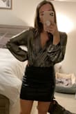 I ordered this bodysuit for my casino-themed holiday work party and it was perfect! I had to tape the front closed but other than that it fits perfect and looks so cute. - Kaitlyn L.