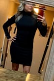 This has been one of my favorite black fitted dresses. - Teresa D.