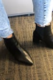 I've been looking for the perfect ankle boot that I can dress up or down and this is the one! These are my go-to boots to wear with cropped jeans or a dress with leggings. My feet tend to be a bit on the wider side so I was worried with the narrow, pointed toe design, but they fit perfectly and are so comfortable! - Christina T.