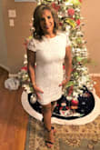 Wore the dress to my gym's Christmas party. Very eye-catching. The minute I took my jacket off it was compliments from everyone, including men who only see me in workout clothes. The dress is very fitting without any stretching. Really good quality material. The detail is magnificent (see closeup picture). The cap sleeves design is beautiful but since the dress is fitted, it was difficult to put hands overhead. There were a few lose threads which I was afraid to trim due to unraveling of the beading. With me being 5-2, the dress hit just below mid thigh so it was perfect - not too short but short enough to show of the legs.
All in all a great buy. Will definitely buy from Lulus again. - Vanessa Q.