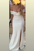 Love the material, the cut, the fit. It is not too transparent. It is my wedding dinner dress and I'm in love with it! - Lucie A.