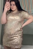 Absolutely in love with this dress. I ordered a size bigger and so happy I did it's a little big but looks absolutely stunning. - Kyleigh M.