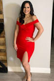 Dress fit great, quality was awesome. Loved the vibrant color. I got so many compliments. - Sarah S.