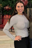 This top fit perfectly and the sleeves were not too long. It is made of thinner material but I wore it out on a chilly night and was fine. Overall a super cute winter staple top and I definitely will be getting it in other colors! - Roxanna A.