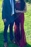 This dress is absolutely beautiful! The length was perfect on me once I put heels on, may be a bit too long for shorter girls. I wore it to a fancy wedding we had and everyone complimented me on it!! - Jaclyn K.