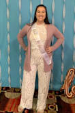 This jumpsuit was perfect for my bridal shower! It came in the nick of time and fit perfectly. I got so many compliments on it! I highly recommend it!! - Tricia S.