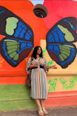 I needed a dress for my trip to Buenos Aires, Argentina and this was perfect for the weather!!! I added a thick belt to accentuate my waist and it was fantastic! - Jennifer S.