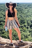 The material is thick and supportive. This was my go-to top on vacation, great for pairing with different bottoms. I'm waiting for the other colors to restock in M so I buy more! - Nicole Z.