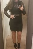 Beautiful dress and very well made. I wore it for a christmas party and after 6 hours of socializing, eating, moving it was still comfortable. Not too tight and very flattering. - Kiasa W.
