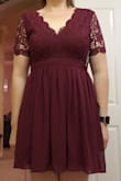 Ordered this dress for a work Christmas  party and it fit perfectly! Color was amazing and dress was comfortable - Stephanie G.