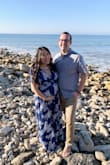 This dress worked well for me with a baby bump. I was 21 weeks pregnant and with my pregnancy weight I was weighing 170 pounds at 5,2. I had to safety pin it in the back because there was excess fabric just hanging on one shoulder but it worked beautifully! The beauty of this dress is you can rewear it when you are not pregnant! - Lan P.