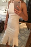 This dress fits like a glove and the fabric is super thick!! - Amanda F.