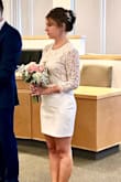 I ordered this dress for our civil ceremony at Town Hall. I wanted a sophisticated but stylish cocktail-type dress. I was skeptical ordering a "bodycon" dress at first, but the fit was perfect. No super tight spandex that unforgivingly shows off anything except your curves. I received countless compliments. The biggest difference I experienced from Lulus were these reviews. It helped tremendously to see customer photos. I had to give back. Highly recommend this dress. Fits as expected, a small was perfect for me! - Lisa N.