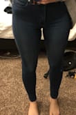 I was a little worried about these jeans when I first tried them on just because they're very narrow and I didn't want them to come across as 'jeggings' with the all the reviews of them being so stretchy. But, that couldn't be further from the truth! The jeans definitely have some give (in a good way) and they are the PERFECT length- I'm always happy when I don't have to take a pair of jeans to the tailor before I can wear them. Have worn them a few times now and the color goes great with everything. A perfect denim staple. - Kallie M.