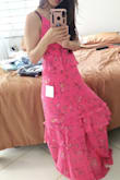 Its a beautiful dress. Good quality, It's too long on me, I have to get hem. - Pamela S.
