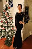 I had a lace sleeve gown in mind when looking for something to wear for a military ball. This possibly being our last ball, I wanted my dress to be perfect. When I saw this dress, I knew it was the one! I felt so elegant and fancy wearing this dress, I had so many compliments! It fit wonderfully, and being tall, the longer length was just right. Looking forward to another reason to wear this dress! - Fedina S.
