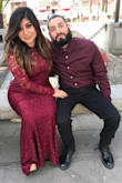 Beautiful, elegant & comfortable dress! Got lots of compliments. It's super stretchy and hugs everything perfectly! - Kim F.