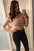 Gorgeous top I felt beautiful in it. Stayed on my shoulders perfectly and fit great. - Rebecca R.