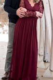 Wore this dress for my engagement photos and got lots of compliments! Was a little long even in heels since I am 5'4" 138 lbs but not horrible! Came out super cute, definitely recommend. - Natalia S.