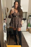 I have been eyeing this dress for months. Last time I had to sign up for restocking updates. I never got an email but kept checking back. Sizing reviews were mixed between true to size/fits a little large but there were no XS and I'm usually a S with Lulus so I rolled the dice. The dress is very loose/big and not because of the flowy style. I would exchange but it's out of stock again and I wanted to wear it for my birthday so I'm just going to pay a seamstress to alter it. - Grace D.