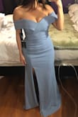 I loved the dress and it fit amazing, It was a little long but I could just have it hemmed about an inch or two. The material is great it had a good weight to it and it was made very well. I returned it because I felt it was not appropriate for the event that i am attending. - Nicole M.