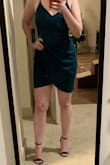 I am restraining myself from buying this dress in every color! Most flattering dress ever! Snug in all the right places, but hides those areas most people tend to be more self conscious about. The quality is fantastic, and the colors are vibrant. I am between S and M, but tend to get a M. the M was spot on for me. HIGHLY recommend trying out this dress. Fit my petite, hourglass, short-waisted body super well! - Kait M.