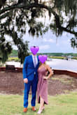 I wore this to a wedding in Charleston and it was perfect! Light weight yet felt formal enough. One of my favorite features about the dress is that the straps are adjustable. The cut of the dress also accentuates an hourglass figure and does a great time hiding any bloating you may feel after a meal or several drinks. I usually range between a small and medium but got a medium for my bust size.
I'm still obsessed and can't wait to wear again in the spring / summer!! - Karissa B.