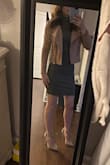 Wore to my company Christmas party for 'cocktail casual' with my moto jacket - also Lulus and my (you guessed it) Lulus suede heels. The perfect outfit. Comfortable, warm and still feeling myself. - Maggie B.
