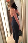 I love this jumpsuit. I have a long torso for my height so the xs was too stretched in the torso. The small fit great but is half an inch too big in the elastic area around my bust so it falls down below the bra strap occasionally. Easily fixable though. Overall I love how effortless this outfit is. It can be easily dressed up or down and is incredibly comfortable and flattering - Leslie W.