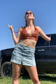 I've never worn a piece like this, and absolutely loved it! I wore it to a country festival in the summer and received many compliments! I will say it looks a little strange/lumpy if you throw a shirt on top, but worked out perfect for this occasion. I also appreciate the adjustable straps! - Victoria S.
