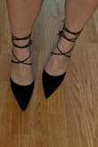 Love the look of these! They aren't the most comfortable but let's face it, the best looking shoes hardly are. True to size. The laces are longer than advertised though. It can go around my ankles more than once (see pic). - Kat C.