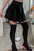 I was worries they wouldn't go high enough on my thigh because of my height, but it's perfect!! Also I'm normally a 8.5 saw reviews and got a 9, which is perfect. These boots look so good on. - Christine E.