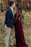 I got this dress for my engagement pictures back in November and it was perfect! The back was a little loose on me but it was easy to fix. I wish I had this dress in every color! - Bailee C.