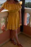 Like other reviews mention, it is a little see through... BUT fine if you have nude bra/underwear. Otherwise, super cute and great for the beach! - Kristen P.