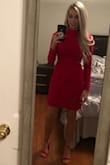 I was a little worried about the dress being to short but the length was great. Great dress and true to size! - Megan E.